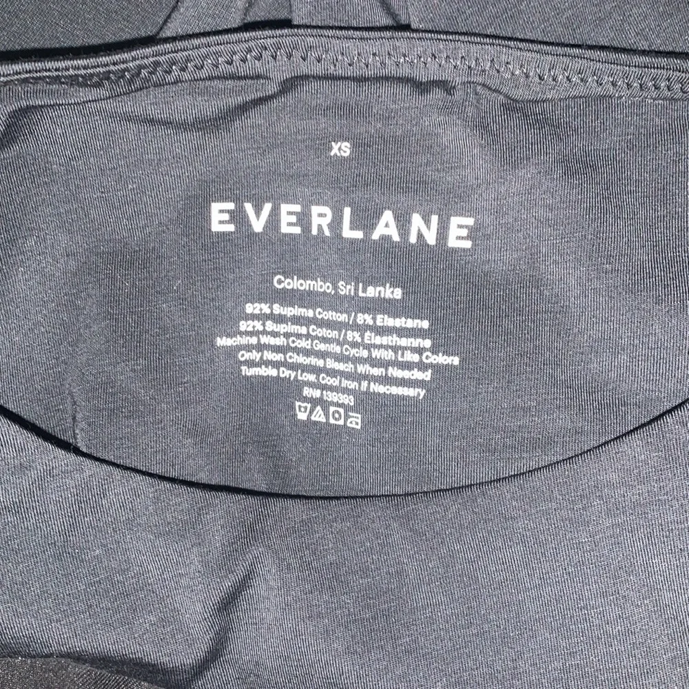 Everlane The Cutaway Tank Bodysuit Black bikini Body Suit Women’s NWOT - Picture 7 of 12